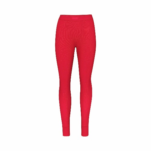 COTTON RIB LEGGING | CRANBERRY