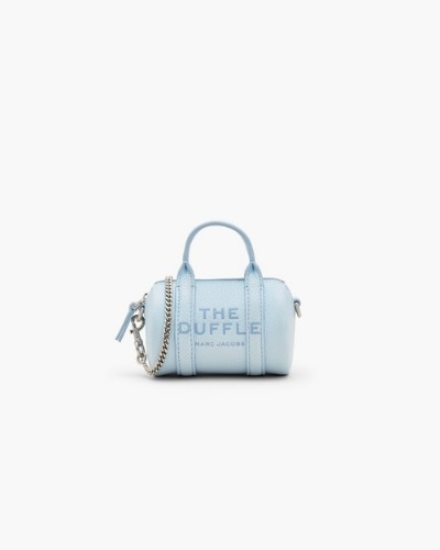 The Leather Nano Duffle Crossbody-white 