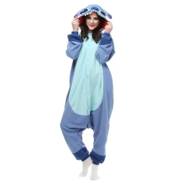 FELMER Kigurumi Adults Stitch Onesie Halloween Costumes Animals Sleeping Pajamas