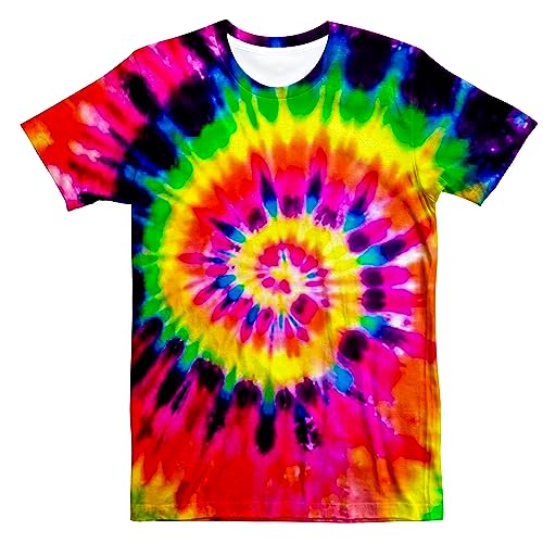 Retro Tie Dye Shirt Women Tshirt - Medium - Tie Dye