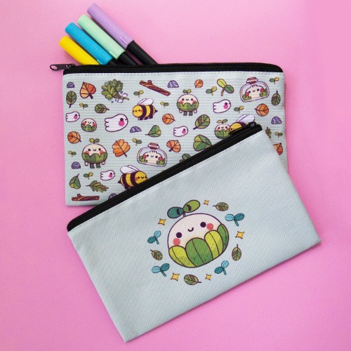 Canvas pencil pouch