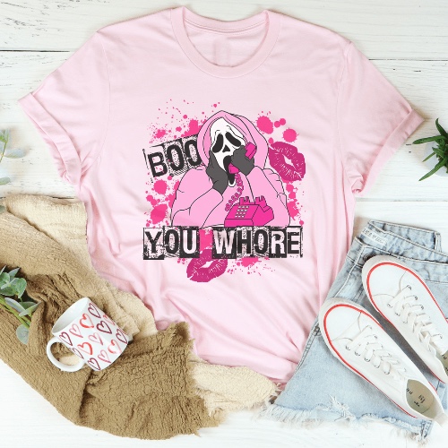Boo You Horror Tee - Pink / L