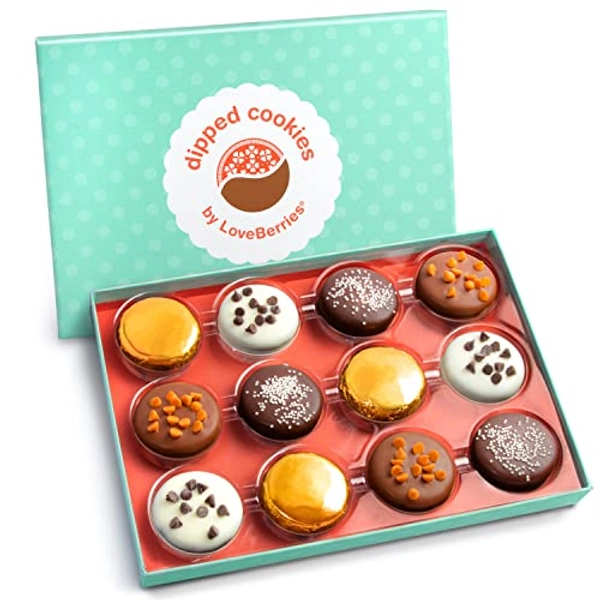 Deluxe Chocolate Dipped Oreos Gift Box - 12 pc