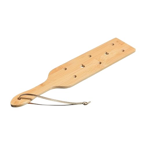 13.1inch Bamboo Paddle with Airflow Holes,Solid Durable Wooden Lightweight Paddle with Smooth Surface,Fraternity Or Sorority Greek Wood Paddle