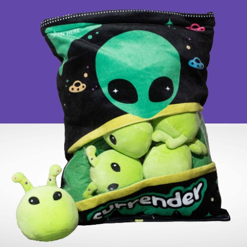 E.T. - Adorable Green Alien Plush Pillow (Green) - Green / 45*35cm 0.5kg