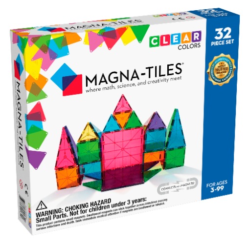 Magna Tiles - 32 Piece Clear Colours Set | Default Title