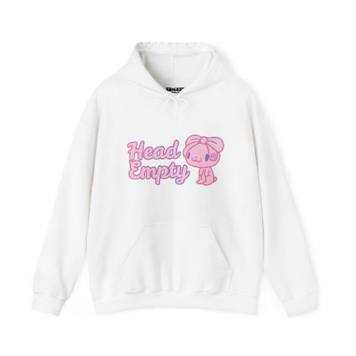 Head Empty All Purpose Bunny Unisex Hooded Sweatshirt | S / Navy