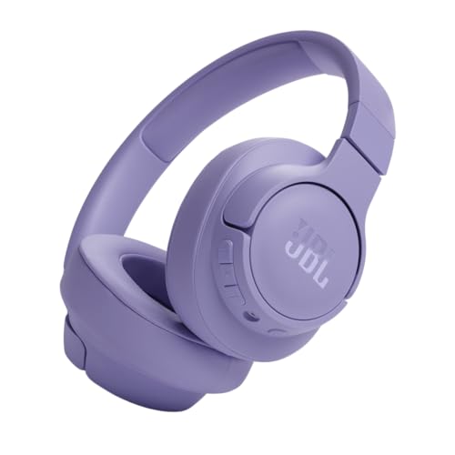 JBL Tune 720BT - Wireless Over-Ear Headphones with JBL Pure Bass Sound, Bluetooth 5.3, Up to 76H Battery Life and Speed Charge, Lightweight, Comfortable and Foldable Design (Purple) - Tune 720BT - Purple