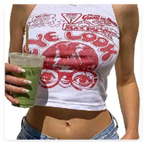 Women's Round Neck Racerback Tank Tops,Sleeveless Crop Top - Small - Red（please Order a Size Up）