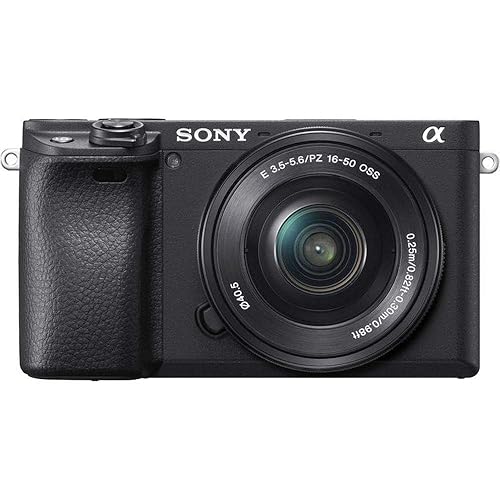 Sony Alpha 6400 | APS-C Spiegellose Kamera mit 16-50mm f/3.5-5.6 Power-Zoom-Objektiv (Schneller 0,02s Autofokus, neigbares Display für Vlogging) - Kit inkl. Objektiv SEL1650 - Single