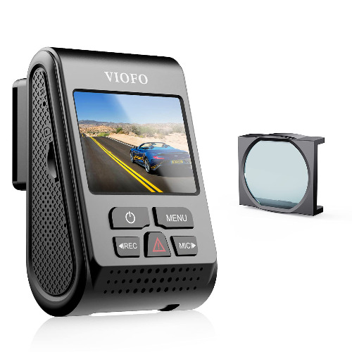 【Bundle: VIOFO A119 V3 with GPS + CPL】 VIOFO A119 V3 Dash Cam 2K Quad HD 1600P with GPS, True HDR, Super Capacitor, Buffered Parking Mode, Motion Detection - 