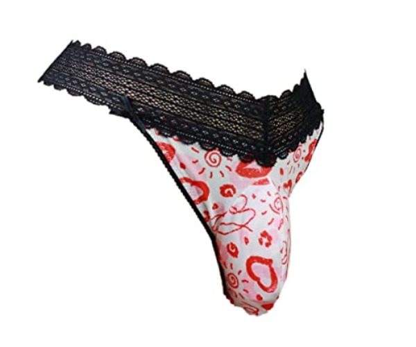 aishani pouch panties men's lace thong G-string bikini briefs hipster hot underwear sexy for men VC - XX-Large - Multicolor-2