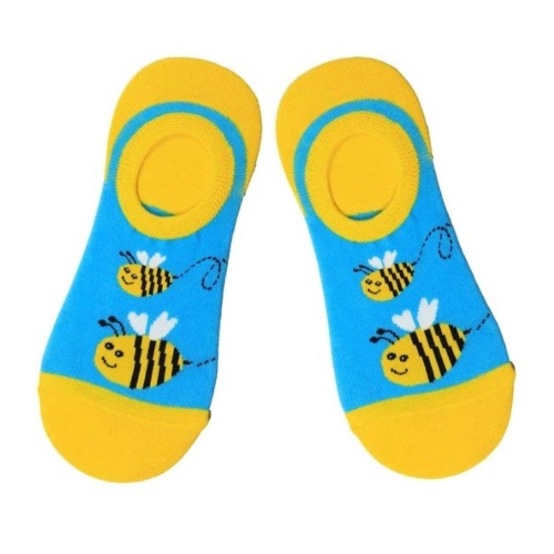 Buzz Like a Bee No Show Liner Socks for Women
