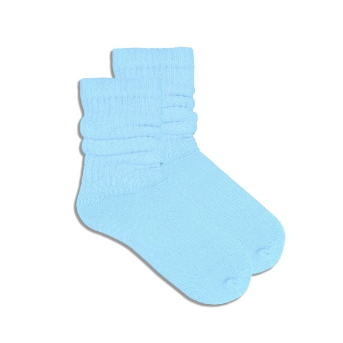 Sky Blue Slouch Socks (Adult Medium) - Sky Blue / Medium