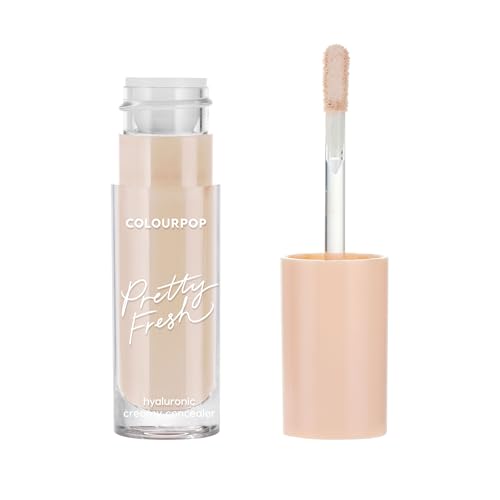 ColourPop Pretty Fresh Creamy Concealer - Full Coverage Concealer with a Natural Finish - Formulated with Hyaluronic Acid & Coconut Water for Instant Hydration - Light - 45W (0.3 oz) - Light - 45W