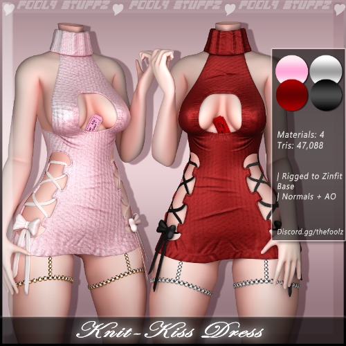 Kiss Knit Dress ♡ [Commercial Use]