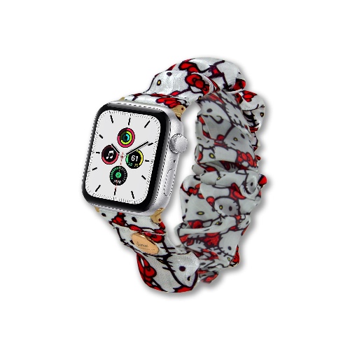Classic Hello Kitty x Sonix Scrunchie Apple Watch Band (White) - WHITE