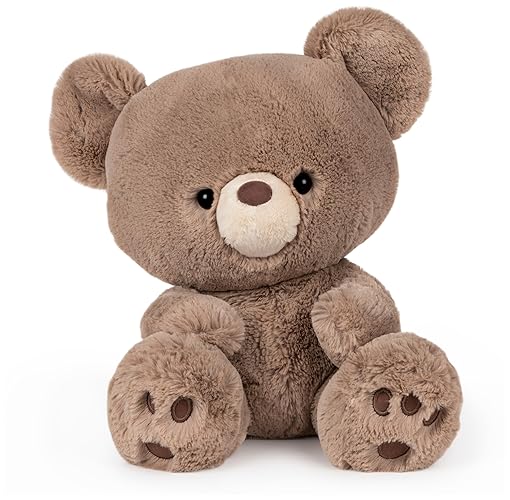 GUND Kai Teddy Bear, Premium Plush Toy Stuffed Animal for Ages 1 & Up, Taupe/Light Brown, 12" - Kai (Light Brown)