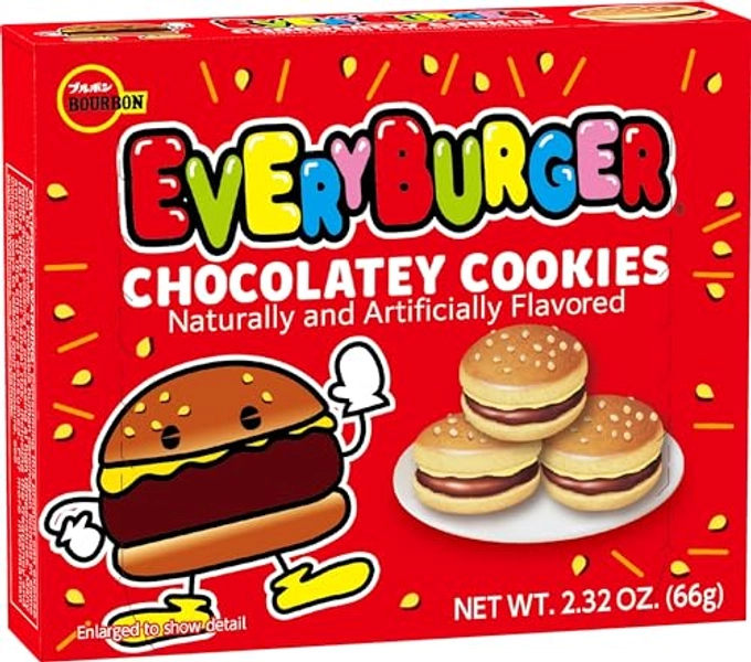 Bourbon Every Burger Chocolate Cookie, 2.32 Ounce (Pack of 10)