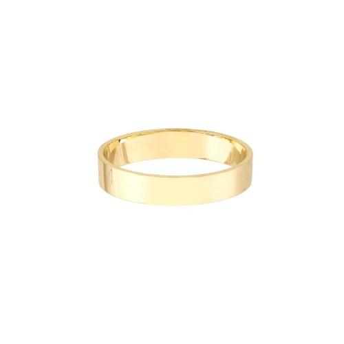 Women's Thick Gold Band - 14K Yellow Gold