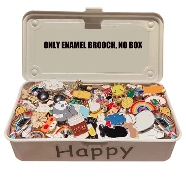 20 Random Enamel Pin Brooches Badges Cute INS Tide Personalized Pins Accessories Cartoon Clothes Hat Metal Small Jewelry (20)