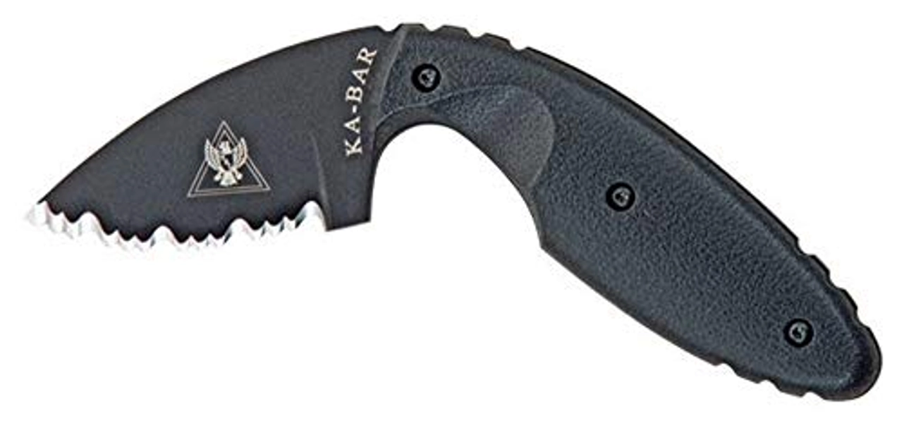 KA-BAR 1481 TDI Law Enforcement Serrated Edge Knife,Small,Black