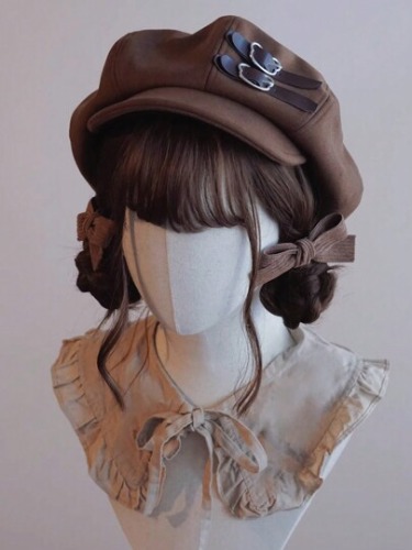 Brown Newsboy Hat