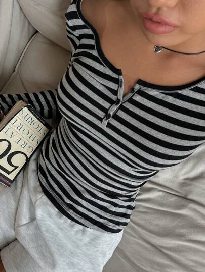 Striped Cotton Long Sleeve 