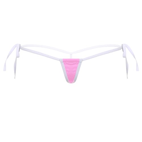 Jugaoge G String Thongs for Women Sexy Underwear Low Rise Panties T Back Underpants Tanga - Pink a - One Size