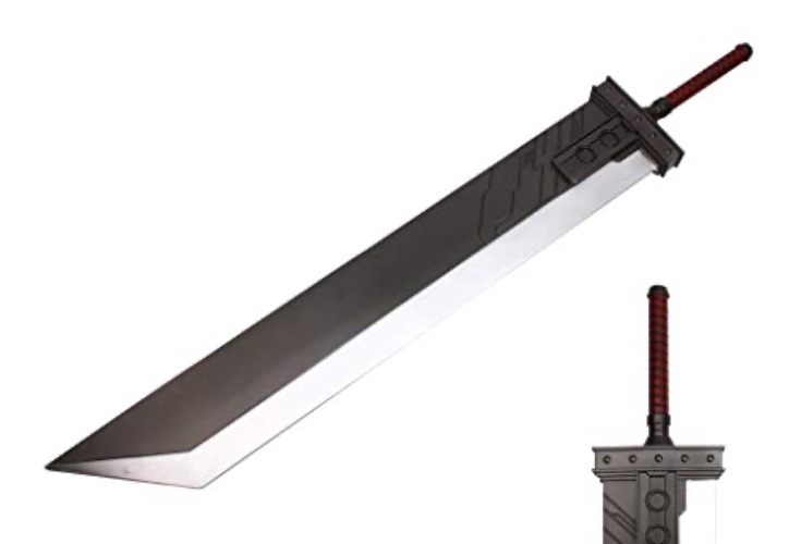 Blazing Steel Shop - Fantasy PU Foam Zweihander Broad Sword with Inner Core - Varies Style from 42.5" or 57" - 57 inch Buster Sword
