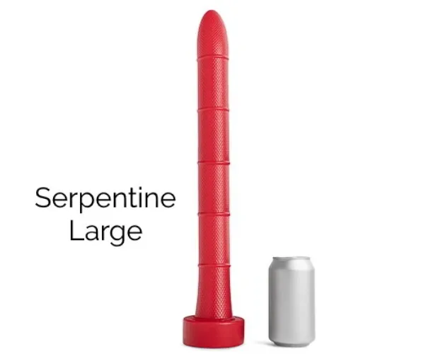 Serpentine Fantasy Dildo | Scaled Silicone Toy, 2 Sizes | Discreet Shipping