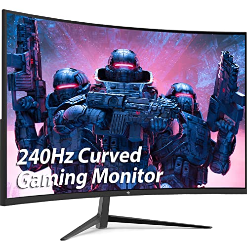 Z-Edge 27-inch Curved Gaming Monitor 16:9 1920x1080 240Hz 1ms Frameless LED Gaming Monitor, UG27P AMD Freesync Premium Display Port HDMI