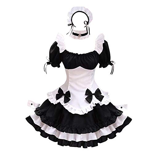 BellaPunk Disfraz de Maid para mujer sexy - A0 - L