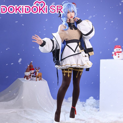 DokiDoki-SR Game Genshin Impact Cosplay Ganyu Cosplay Costume Doujin Winter Casual Wear | M-PRESALE