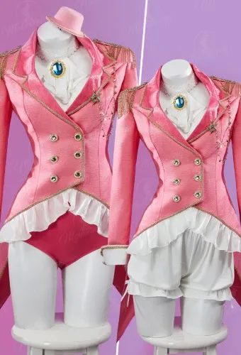 Princess Peach Derivative Sexy Lingerie Set Prince Suit Jacket Shorts with Hat