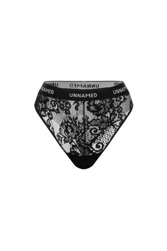 Sicilia Black Corsage High-Waisted Brief - EU XXL / US 12 / Black