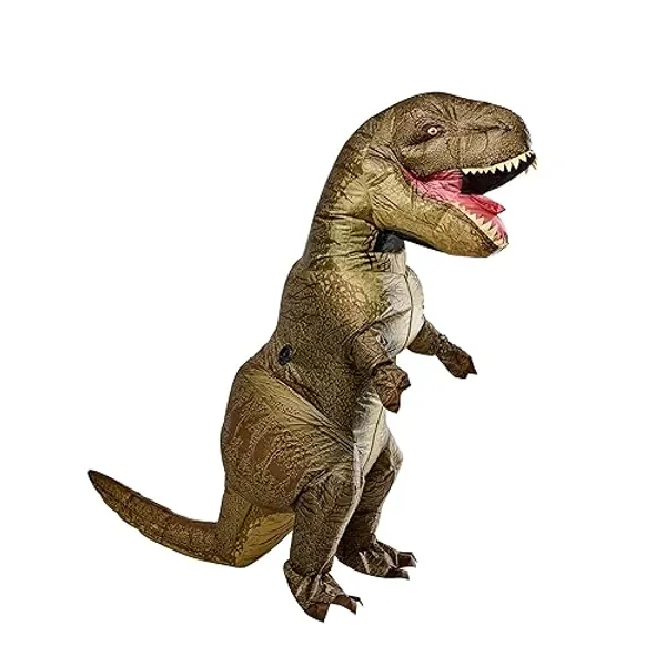 Rubies Inflatable Dinosaur Costume For Teens, For Themed Party and Halloween, Standard Size - Jurassic World T-rex