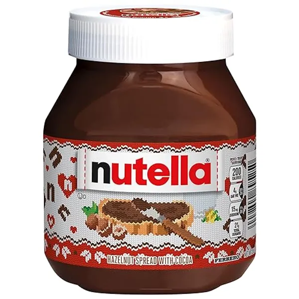 Nutella Hazelnut Spread With Cocoa For Breakfast, 26.5 Oz Jar, Holiday Baking And Desserts - packaging may vary - 26.5 Ounce (Pack of 1)