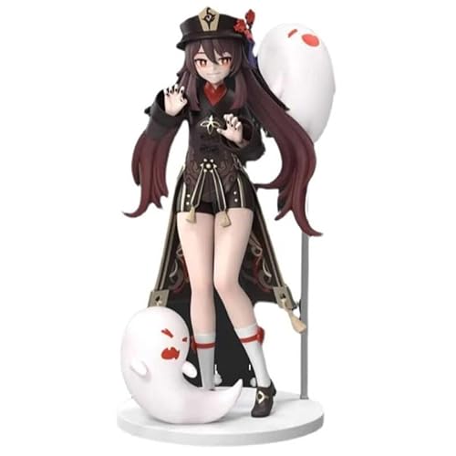 LADYIV Genshin Impact Figures, Hu Tao Anime Figure, 18.5 cm / 7.3 Inch PVC Action Statue Model Toy Cartoon Dolls Desktop Ornaments