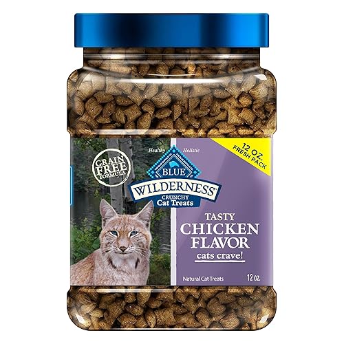 Blue Buffalo Wilderness Crunchy Cat Treats, 12-oz. Tub 