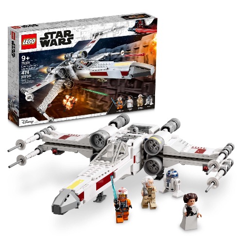 Lego Star Wars Luke Skywalker’s X-Wing Fighter 75301 Awesome Toy Building Kit for Kids, New 2021 (474 Pieces)
