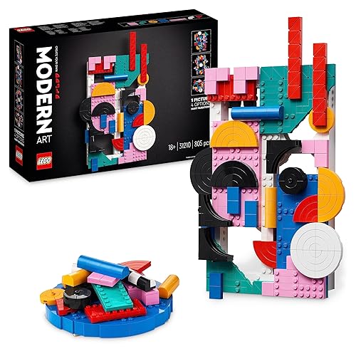 LEGO 31210 ART Modern Art Set, Create A Colourful Abstract Wall Canvas, Home Decor for Living Room or Bedroom, Crafts Creative Activity for Adults and Teens, Gift for Women, Men