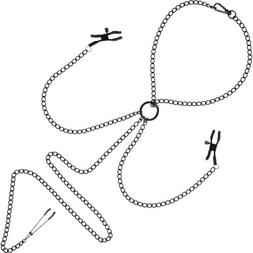 Saffron Nipple To Clit Clamp Set