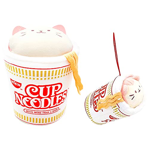 Anirollz 3" & 6" Gift Set Official Stuffed Animal Plush Nissin Cup Noodle 2 Pc |Soft, Squishy, Warm, Cute, Comfort, Safe| Puppy Kitty Bunny Fox Panda - Birthday Graduation - Kittiroll Set - Kittiroll Set - Set