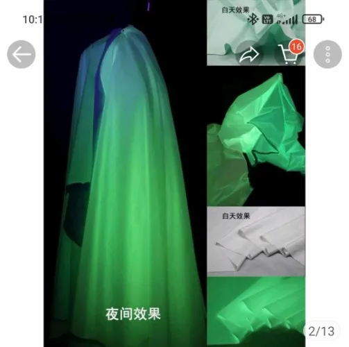 Glow in the dark fabric 