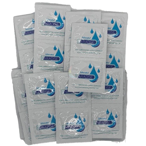 Paradise Lubricated Latex Condoms - 100-Pack