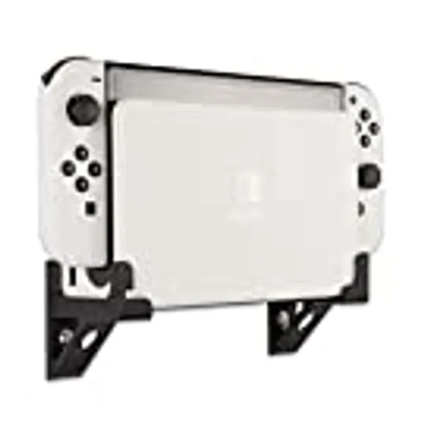 Wall Mount for Nintendo Switch OLED Game Console, Switch OLED Wall Bracket Black