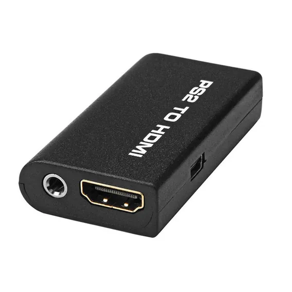 Multibao Video Audio Adapter PS2 to HDMI Converter w/ 3.5mm Audio Output for HDTV HDMI Monitor