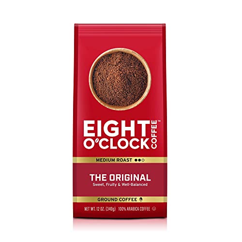 Eight O'Clock Coffee The Medium Roast Ground, Arabica Kosher Certified, Original, 12 Ounce (Pack of 1)