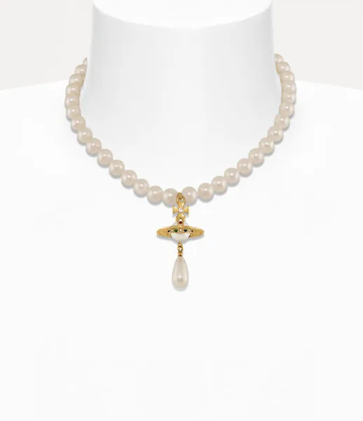Vivienne Westwood - One row pearl drop choker